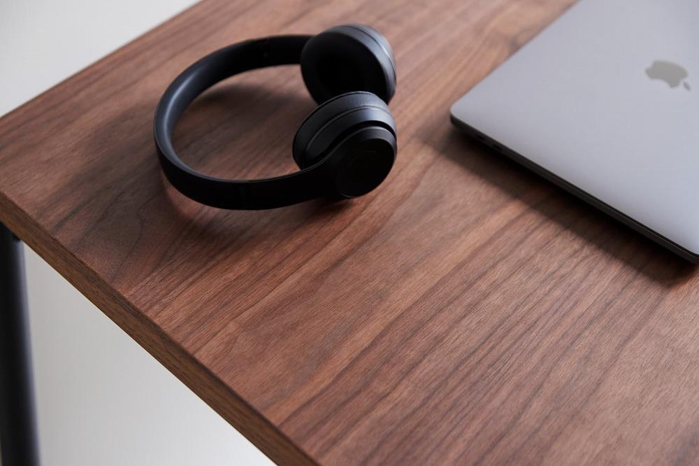 パソコンデスク シンプル デスク WAAKdesk TypeA 120 天板ウォールナット | 脚ブラック