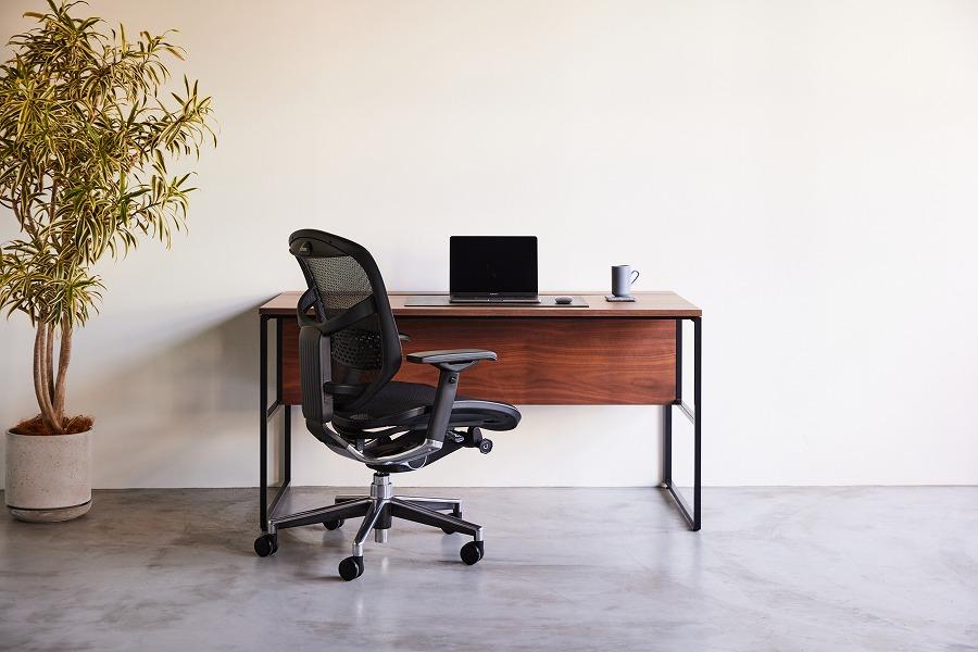 パソコンデスク リモートワーク ウォールナット 140×70 WAAKstation2WN 1407