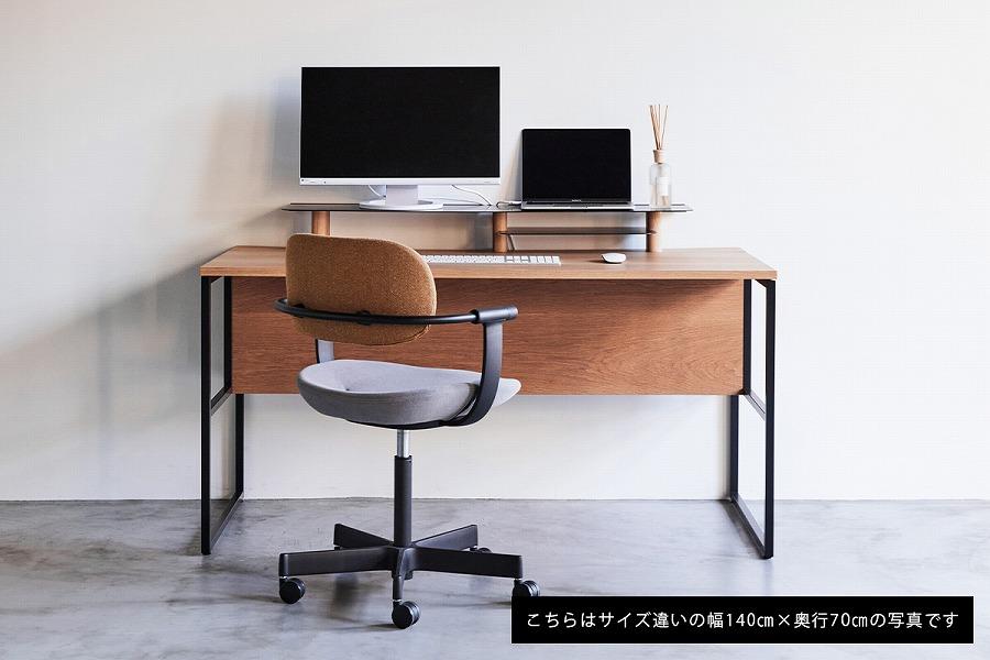 パソコンデスク リモートワーク オーク 120×60 WAAKstation2OK 1206
