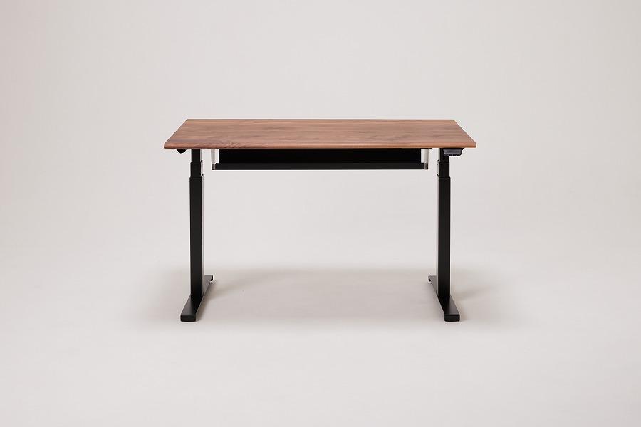 【幅120cm】【ウォールナット】【配線トレー付】 電動昇降デスク 無垢材 パソコンデスク WAAKstandingPro