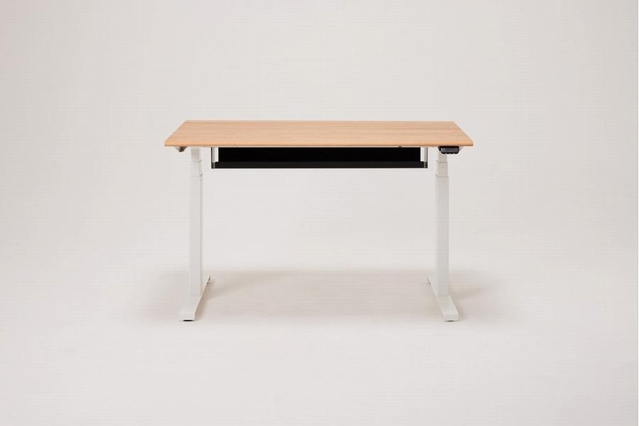 【幅120cm】【オーク】【配線トレー付】 電動昇降デスク 無垢材 パソコンデスク WAAKstandingPro