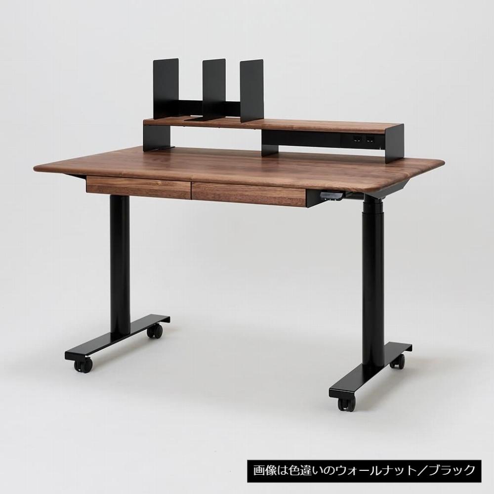 【シェルフLセット】サイズオーダー可 電動昇降 学習机 プレディデスク オーク