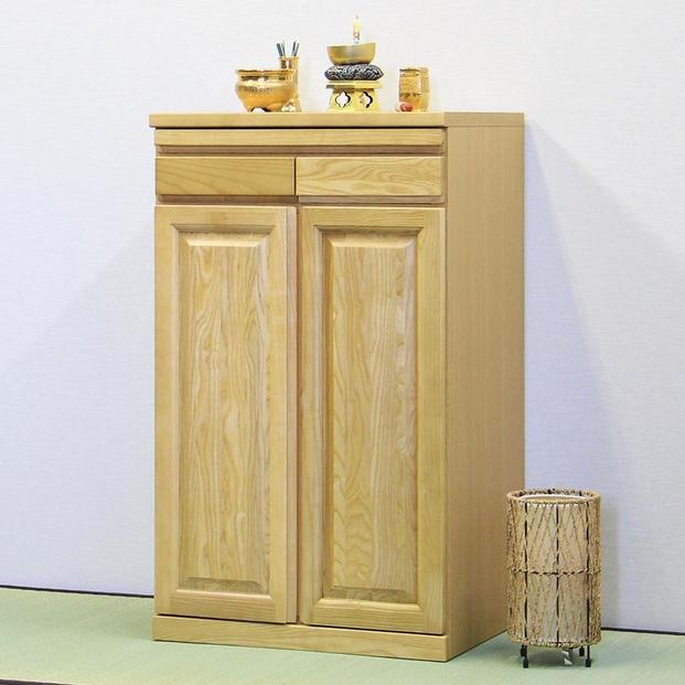 仏壇台 仏壇下台 お仏壇 大川家具 完成品 60cm 幅60cm ミニ仏壇 小型仏壇 日本製 AKBU-01-60H ナチュラル