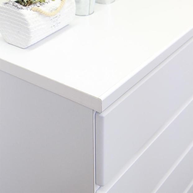 ローチェスト 完成品 タンス チェスト 箪笥 幅120cm 日本製 国産 120幅 3段 木製 CRCH-01-120L WH