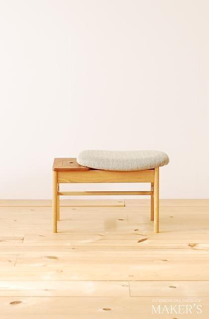 カレン 玄関ベンチ オーク ウォールナット 無垢材【福岡県・辻製作所】