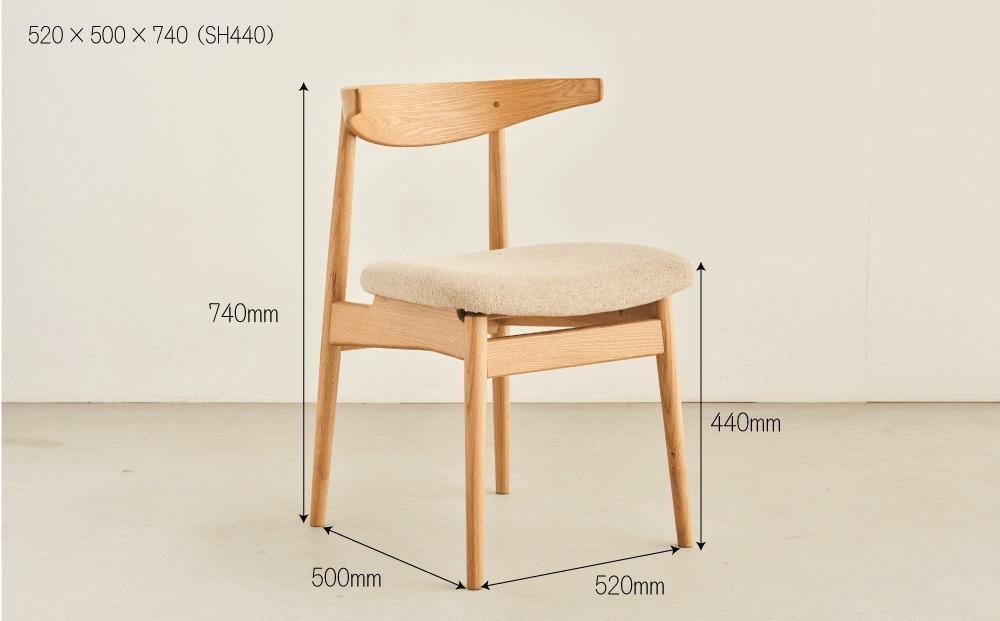 ダイニングチェア MEZZO オーク無垢【大川市・辻製作所】