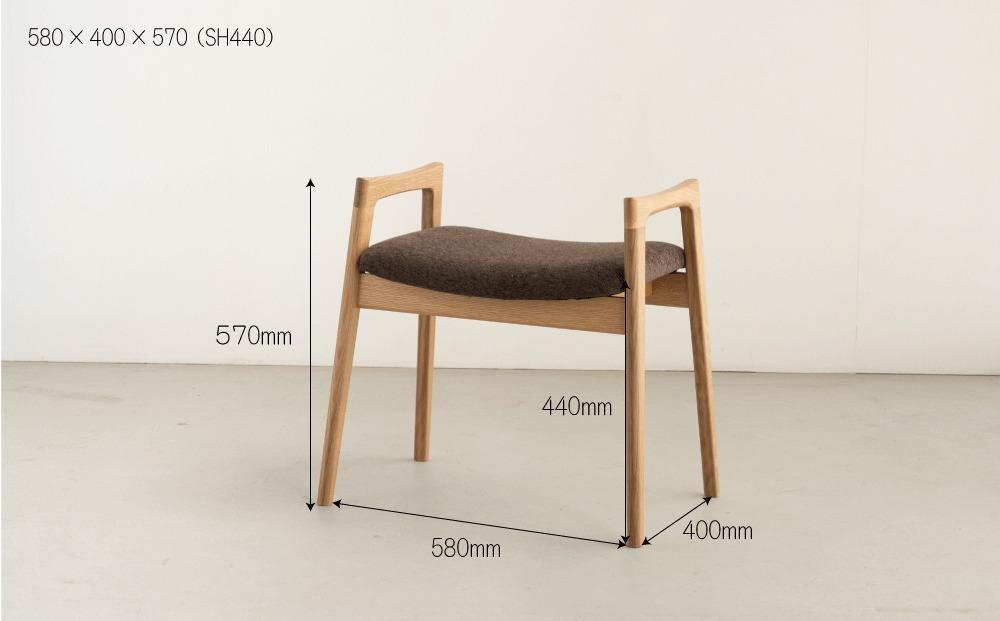 スツール パイク オーク 無垢材 玄関ベンチ 辻製作所 大川家具