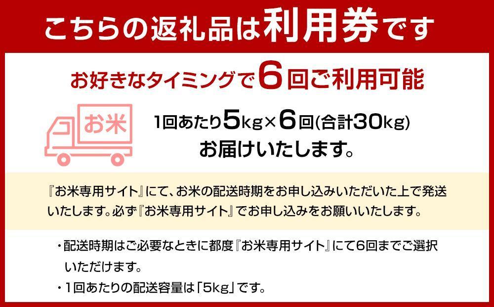 【福岡県産夢つくしをお届け】ふるさと納税 らくらくお米便 30kgコース