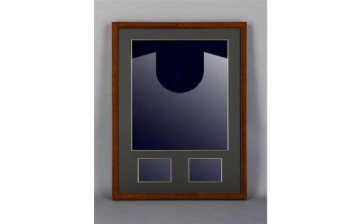 【大川市】 スポフレミニ ユニフォーム額縁（写真付き）【茶】