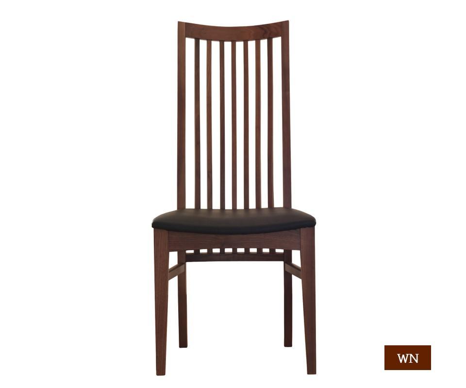 ダイニングチェア WN 完成品 ハイバックチェア チェア ウォールナット 免疫家具 国産 家具 大川