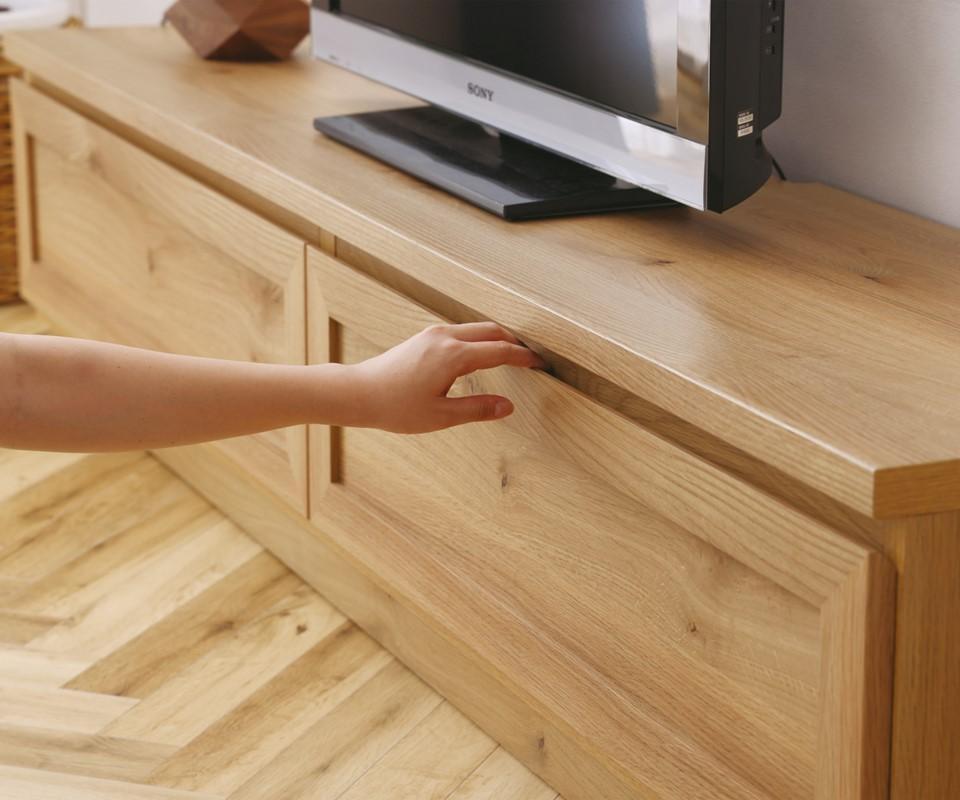【開梱設置込み】TVボード テレビボード 幅160cm オーク柄 完成品 TV台 テレビ台 リモコン操作対応 シンプルデザイン 免疫家具 国産 家具 大川