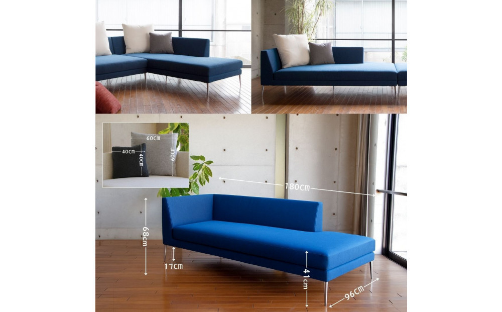 【開梱設置】PAZIO オープンコーナーソファ （右肘）180cm ☆クッション２ケ付き☆　選べるカラーと脚部素材（Cランク）