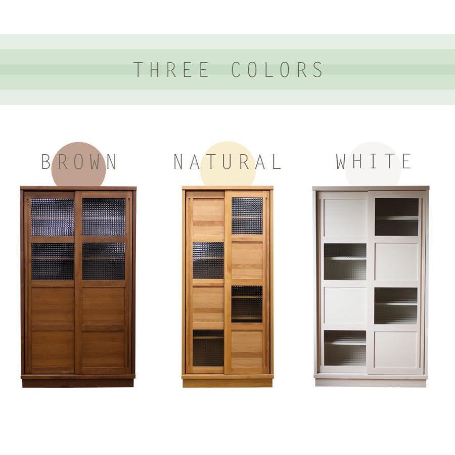 80 カップボード ハッピー Aタイプ＜BR色＞