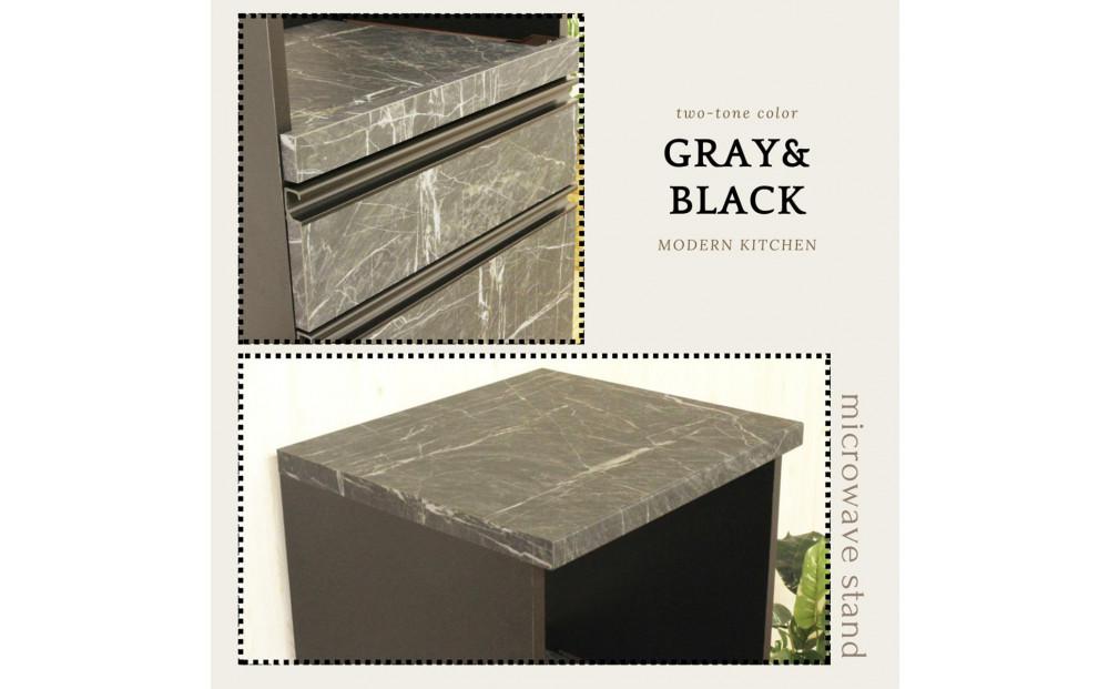 家事楽スライド式コンパクト収納！レンジも炊飯器もポットもOK！コンセント1500W！ レンジ台 収納 台所 食器棚 炊飯器 台所 台所収納 扉式 スリム 米びつ入れ キッチンボード キッチン インテリア 収納家具 キッチンカウンター キッチンラック収納 simple シンプル 日本製 国産 整理 タンス レンジボード レンジラック 棚 幅48 幅48cm 48レンジ台 引出式 ルシード GY