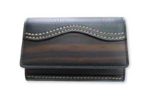 木のカードケース 黒檀