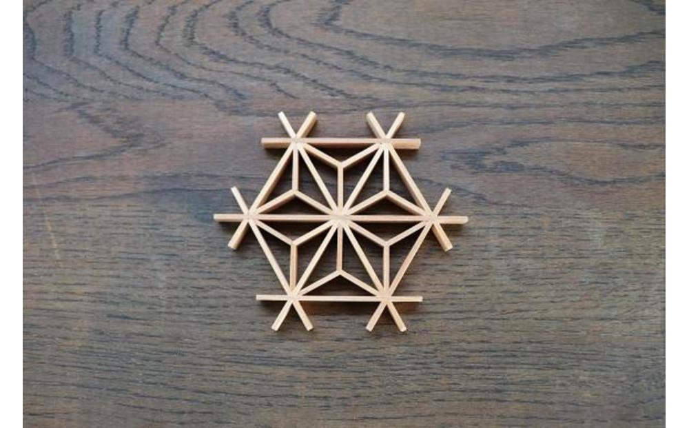 大川組子角麻の葉＆大川組子麻の葉 組み立てキット