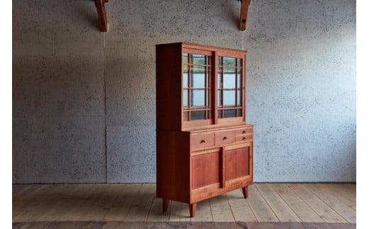 ピッキオ カップボード 無垢家具 北欧家具デザイン ブラックチェリー