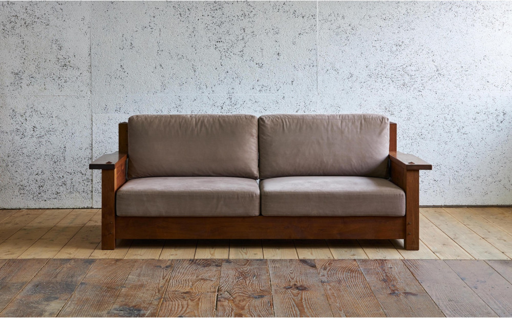 ソファ ボガード3P 無垢材のソファ ウォールナット アメリカンヴィンテージ家具を再現