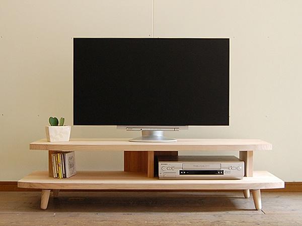 【開放感いっぱいの国産杉テレビ台】HANEテレビボード 130 国産杉