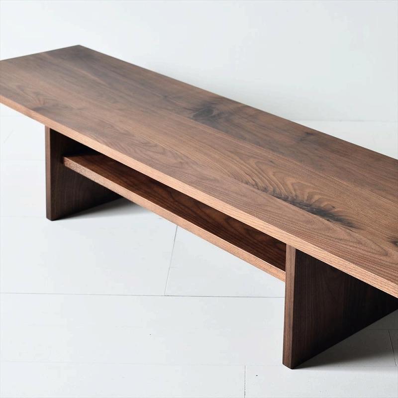 シンプルでおしゃれなテレビボード　konojiＴＶボード150／ウォールナット　テレビ台　無垢材　天然木　ロータイプ　完成品　ローボード　ローテーブル　センターテーブル　パソコンデスク　本棚