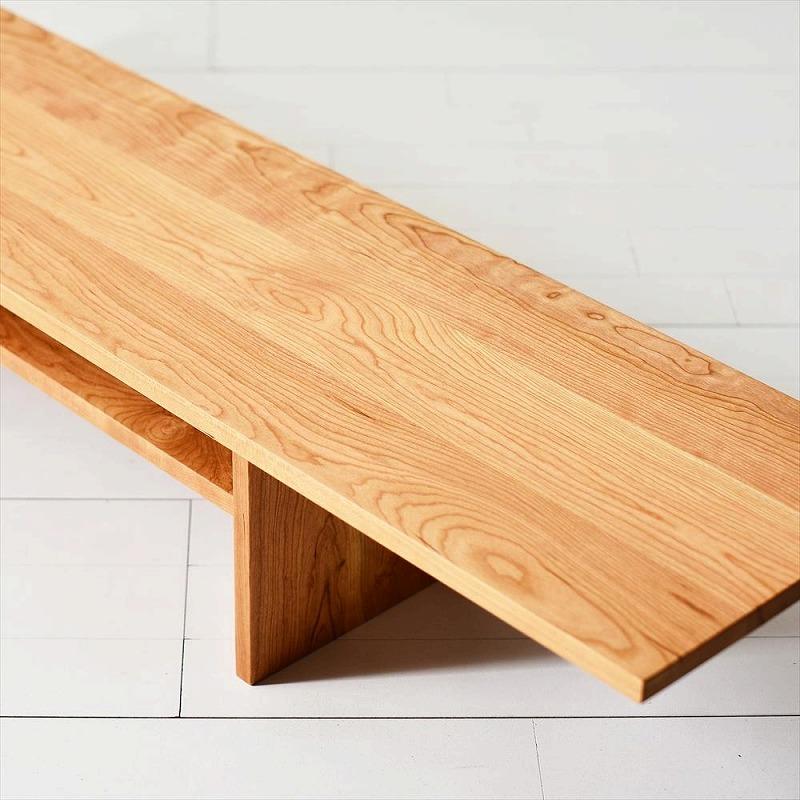 シンプルでおしゃれなテレビボード　konojiＴＶボード150／チェリー　テレビ台　無垢材　天然木　ロータイプ　完成品　ローボード　ローテーブル　センターテーブル　パソコンデスク　本棚