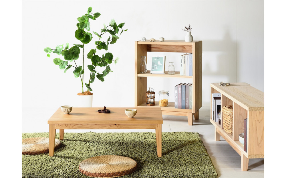 【木の香かおる国産杉のローテーブル】木の香ローテーブル3  センターテーブル 文机 ウレタン塗装 九州産杉 大川家具