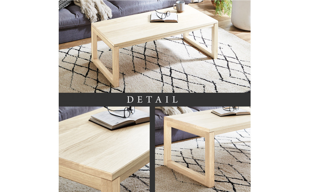 【大川家具】無垢材　センターテーブル　凛　四角脚　幅800【設置付き】WA