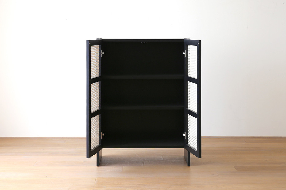 【開梱設置】高野木工 ブレス 80キャビネット ブラック【10年保証】