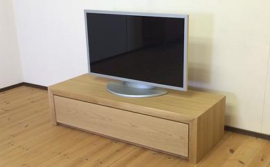 【120TVボード　オーク120cm/オーク・オイルフィニッシュ】扉を閉めたままでもリモコンが効く、天然木オーク材のテレビボード