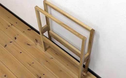 【２段スリッパラック　オーク】おしゃれな玄関の演出に　＜オーク材　オイルフィニッシュ＞玄関 リビング インテリア 木製 小物 置物 MUKU屋 MUFactory