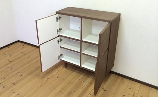 FAX・電話台にも使えるおしゃれなキャビネット  家具 棚 キャビネット ラック リビングボード サイドボード 飾り棚 食器棚 本棚 MUFactory