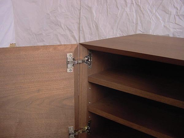 【QUBE AVボード ウォールナット】職人の技が光るシンプルなAVボード＜ウォールナット材ツキ板　オイルフィニッシュ＞