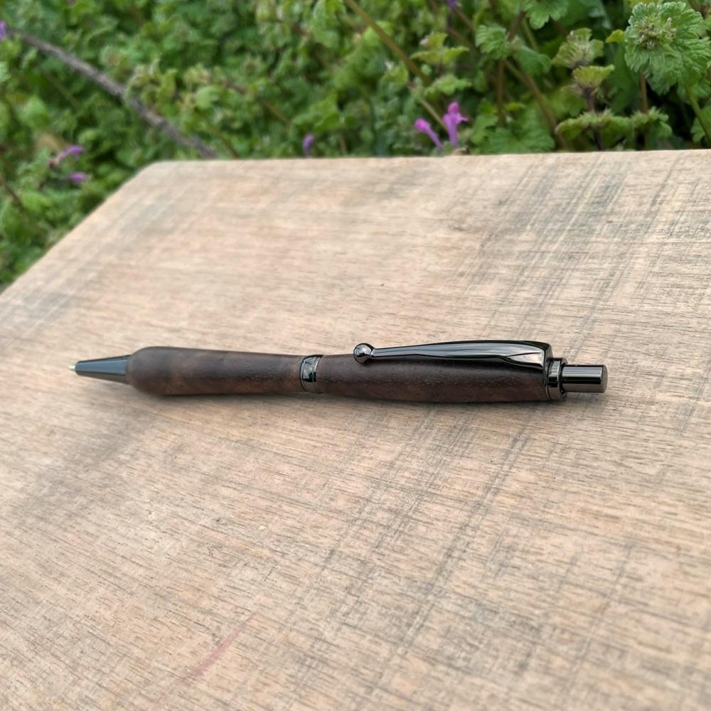 2Pice 木軸シャープペンシル（ウォールナット上杢・ブラック金具）MUKU屋