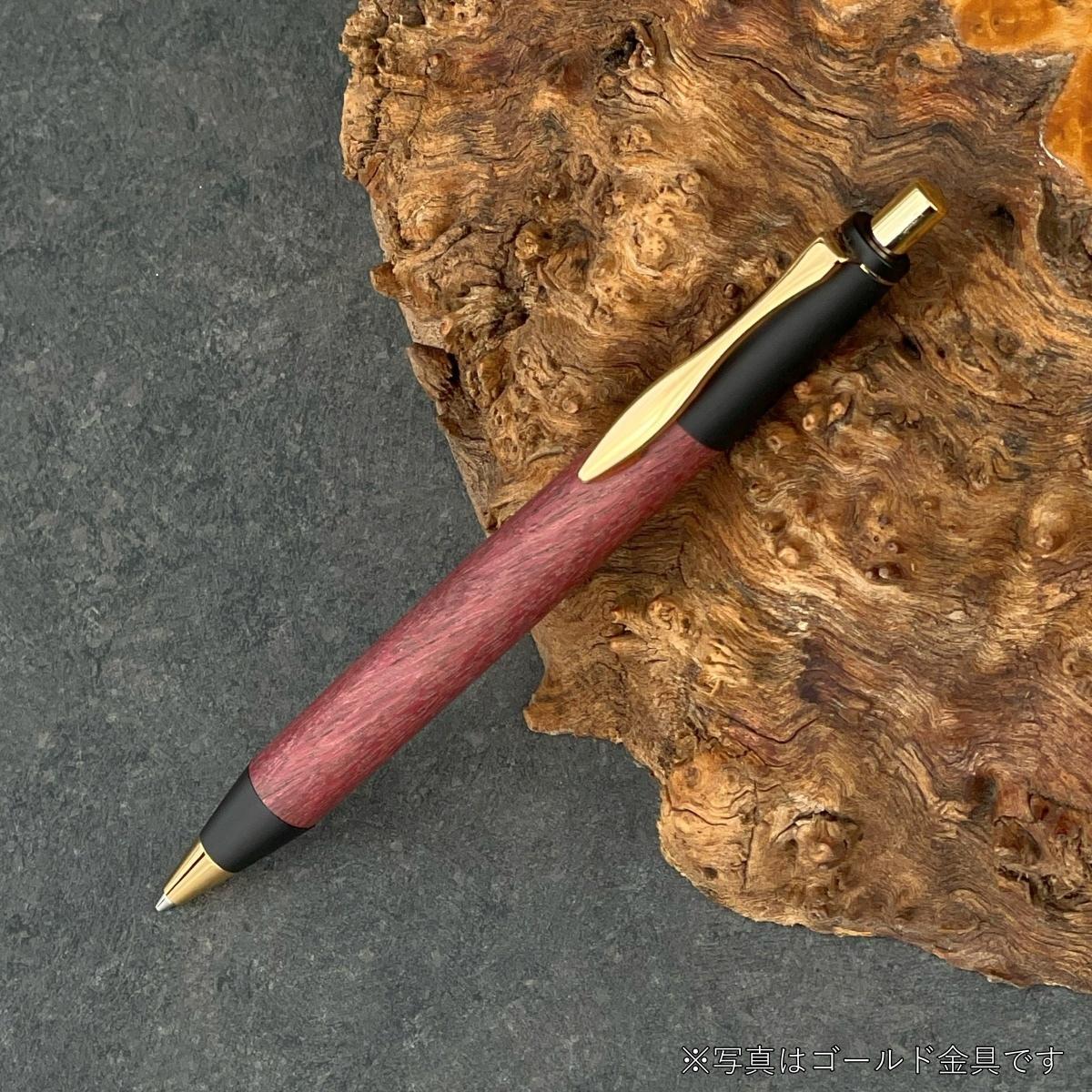 パープルハート/ 2つの内部機構を持つ新感覚の木軸ペン / SINPEN【MP&BP】ゴールド金具 / MUKU屋