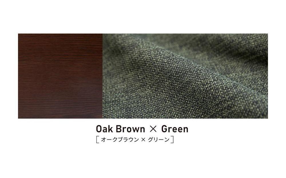 ソファベッド 3人掛け エスタートプレミアム 180cm：ブラウン×グリーン【モーブル】【大川家具】