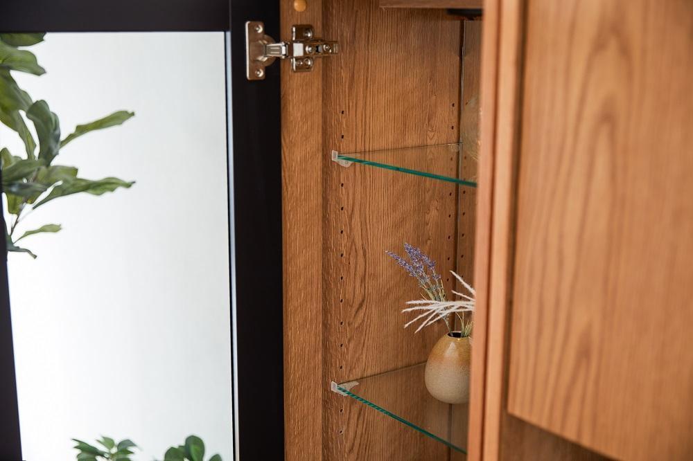 バロン 42キュリオケース：ヴィンテージナチュラル【モーブル】【大川家具】