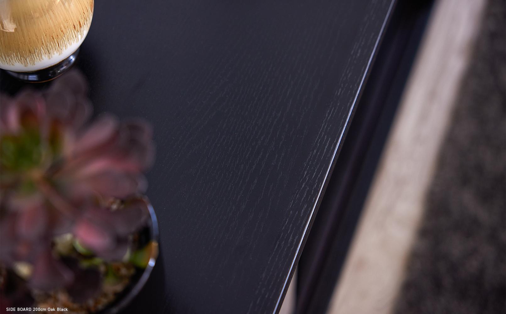 AGUERO アゲロ 160cm サイドボード ＜オークブラック＞  【モーブル】【大川家具】