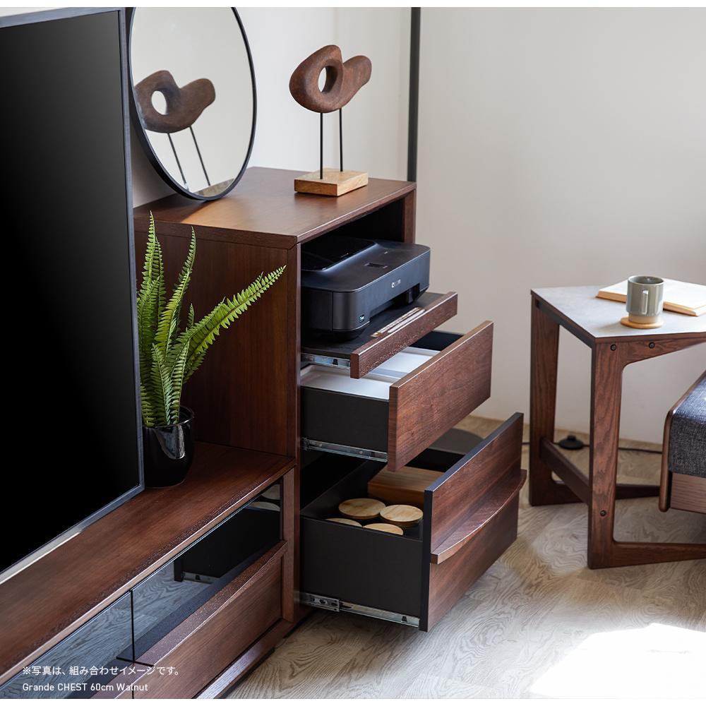 Grande グランデ チェスト 幅60cm リビング収納 ＜オークヴィンテージナチュラル＞【モーブル】【大川家具】
