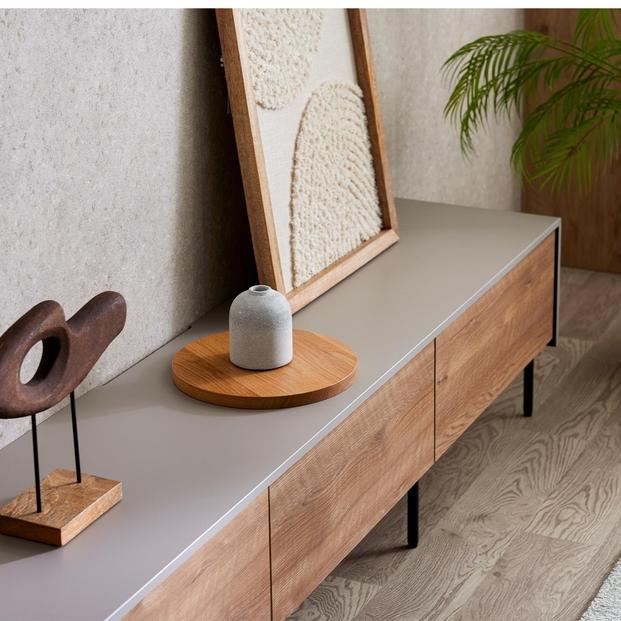 Leo レオ テレビボード ローボード 幅220cm テレビ台 【モーブル】【大川家具】