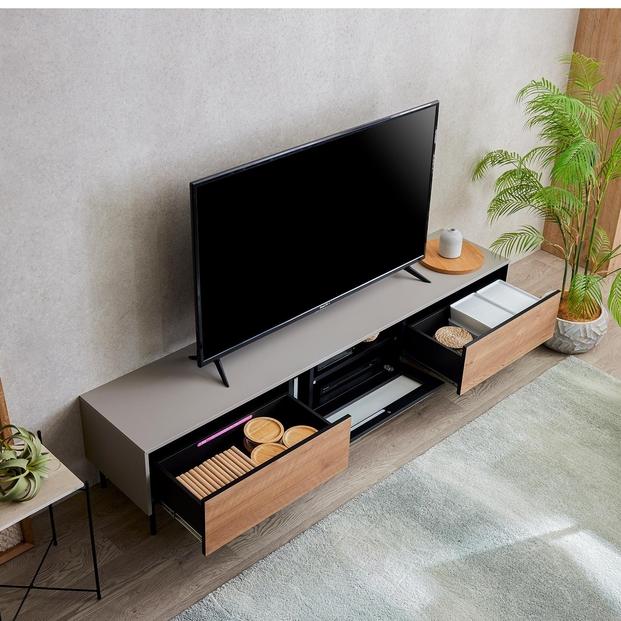 Leo レオ テレビボード ローボード 幅200cm テレビ台 【モーブル】【大川家具】