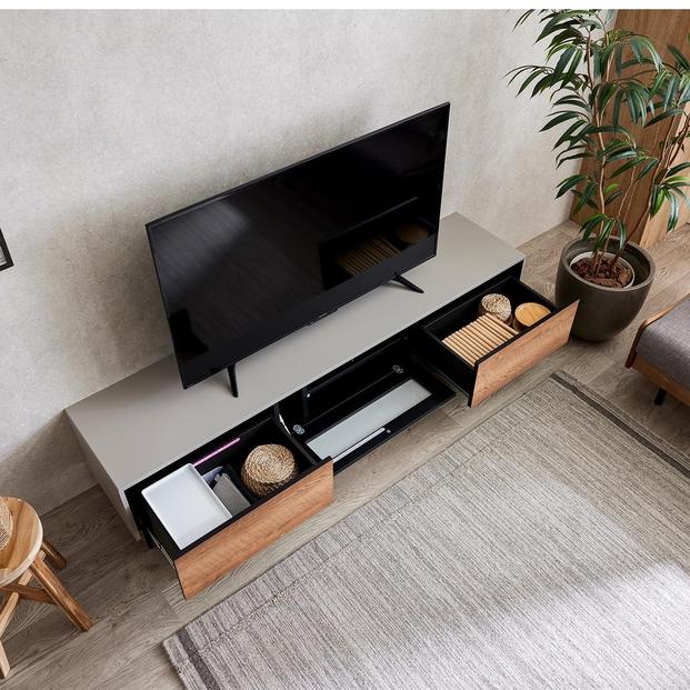 Leo レオ テレビボード ローボード 幅180cm テレビ台 【モーブル】【大川家具】