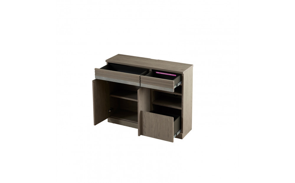 サイドボード 100cm シーン オークグレー 【モーブル／大川家具】