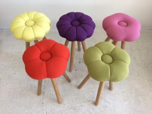 monaca stool：kikyo（モナカスツール 桔梗／グレー）