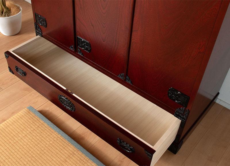 【吉野民芸 40洋服タンス】★創業明治40年老舗「境木工」熟練の職人の手により1つ1つ丁寧に作り上げる伝統工芸品「吉野民芸家具」