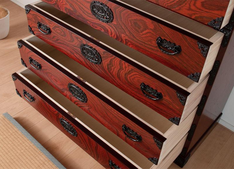 【吉野民芸 35ハイチェスト】★創業明治40年老舗「境木工」熟練の職人の手により1つ1つ丁寧に作り上げる伝統工芸品「吉野民芸家具」