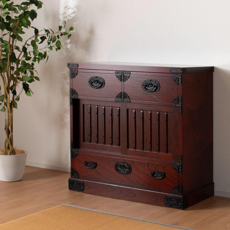 【吉野民芸 30帳場タンス】★創業明治40年老舗「境木工」熟練の職人の手により1つ1つ丁寧に作り上げる伝統工芸品「吉野民芸家具」