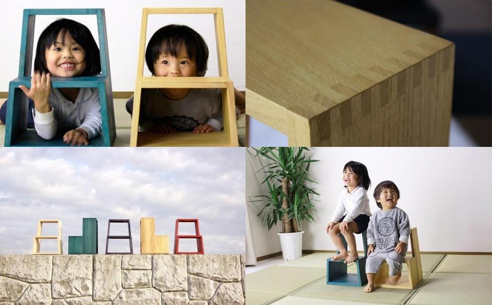 【PRIMO ステップスツール キハク】★約1.6kgの軽さと腕利きの職人でも至難の技である角度の付いたロッキング組を用いて丈夫さを兼ね備えたスツール 紫外線に強く色褪せにくいセラウッド塗装仕上