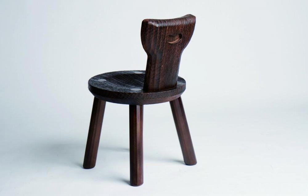 ≪大川の匠≫ フクロウ丸椅子（SH380) 大川家具