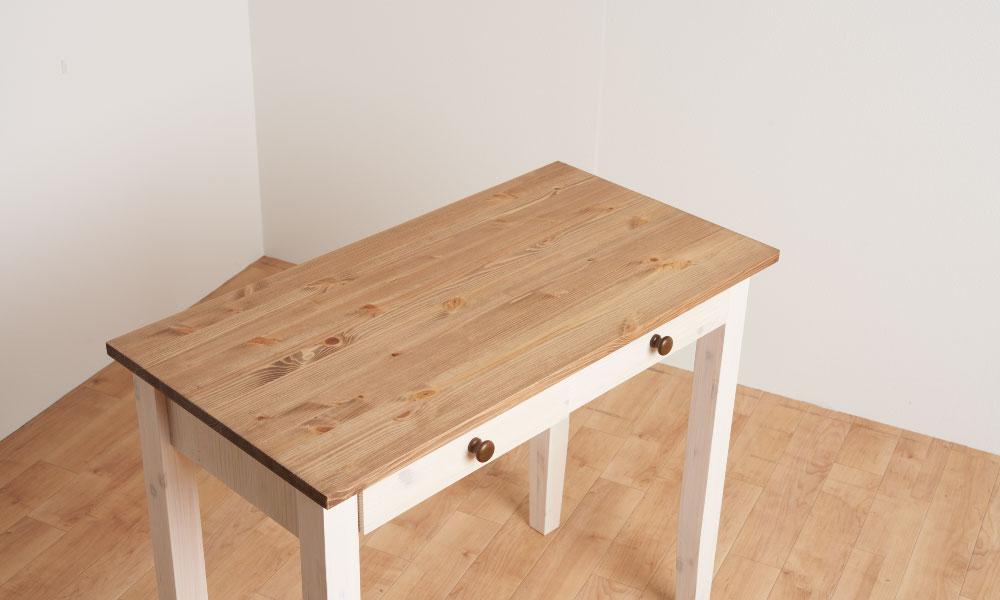 ＜おしゃれなカントリーデザインのデスク＞ファーム90デスク／パイン／机／大川家具