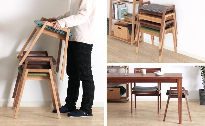 Alto スツール ホワイトオーク無垢 合皮 ファブリック 大川市 貞苅椅子製作所